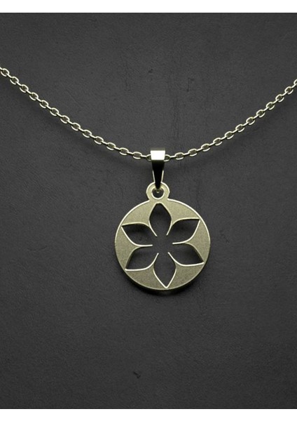 14 Ayar Altın Çiçek Kolye Ucu 0.5 Gr, KC10950 Kodlu