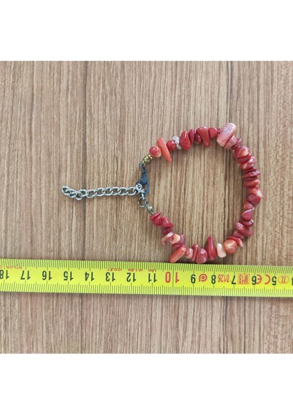 Kırmızı Mercan Doğal Taş Bileklik 12586 fırsatları