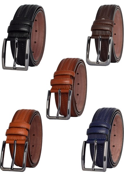 %100 Hakiki Deri, 5'limükemmel Set, Örgü Baskılı Kumaş Pantolon Kemeri 3.5 Cm_örgü.bas modelleri