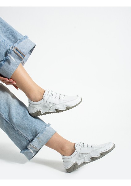 Dasenk Kadın Hakiki Deri Beyaz Spor Ayakkabı fiyatları