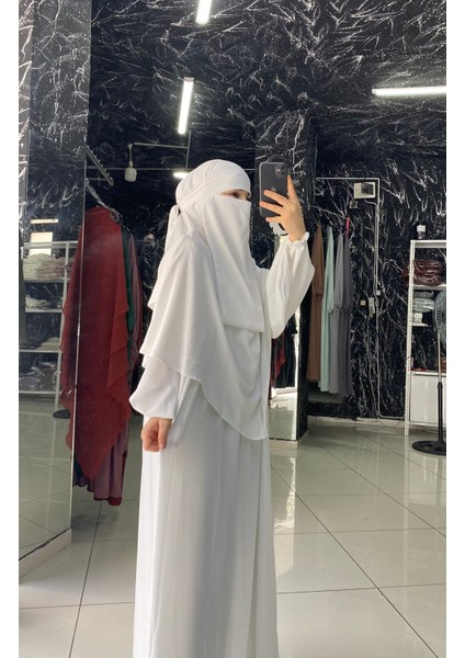 Açelya Takım Ferace Sufle Peçe 3 Parça