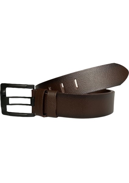 %100 Hakiki Deri 3'lü Geniş Dilli Set Siyah, Lacivert, Kahve 4.5 cm Kot, Spor Kemer, Eski Siyah Toka