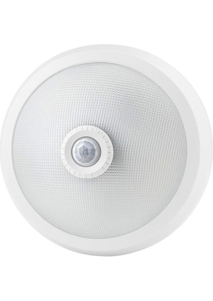 AL-S205 E27 Çift Duylu Hareket Sensörlü Beyaz Cam Tavan Armatür 300X300X90MM