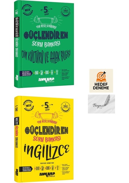Ankara 5.sınıf Güçlendiren Din Kültürü ve Ahlak Bilgisi Ingilizce Soru Hedef Deneme