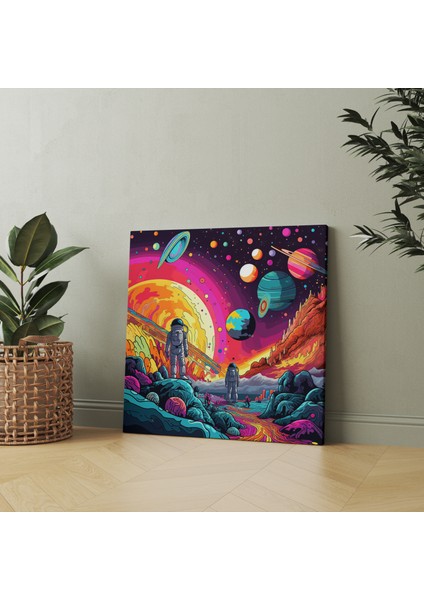 Kozmik Patlama Temalı Kanvas Tablo fiyatları