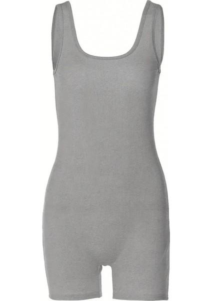 Kadın Kalın Askılı Bodycon Kaşkorse şort Tulum indirimleri