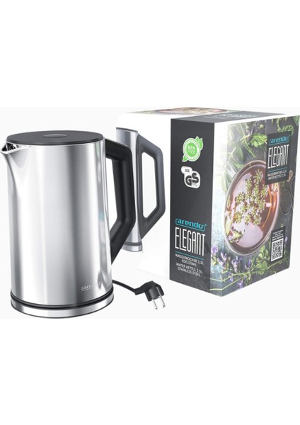 Elegant Paslanmaz Çelik Su Isıtıcısı, 1,5 L, 2200W, 5 Kademeli 40-100°C Sıcaklık Ayarı fiyatları