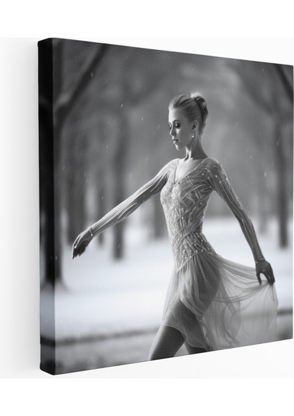 Zarif Buz Pateni Kanvas Tablo