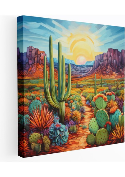 Kış Temalı Kanvas Tablo - Kar Manzaralı Modern Ev Dekorasyonu