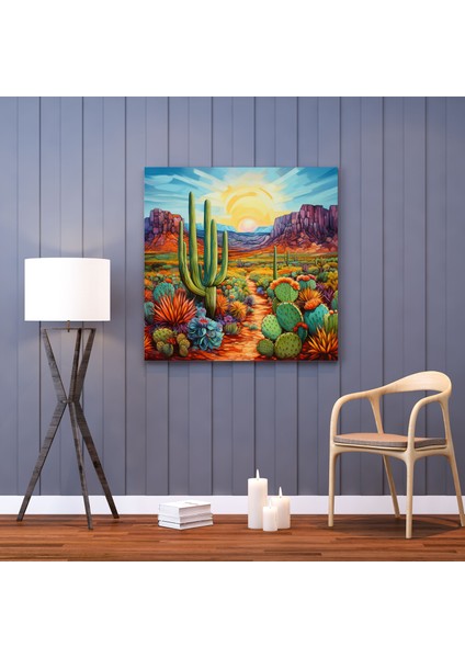 Kış Temalı Kanvas Tablo - Kar Manzaralı Modern Ev Dekorasyonu fiyatları