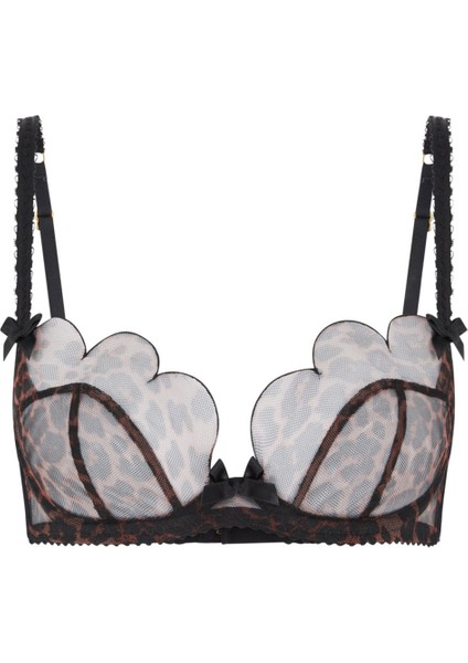 Lorna Leopar Desenli Push-Up Destekli Altı Tellerli Kadın Sütyen