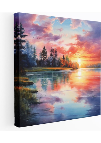 Doğa Manzaralı Kanvas Tablo - Oturma Odası Dekorasyonu Için Ideal