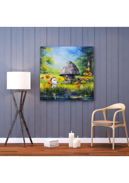 Snoopy Suluboya Tablo - Canlı Renklere Sahip Duvar Sanatı - Snoopy Snoopy ve Woodstock Duvar Dekorasyonu Kanvas Duvar Sanatı fiyatları