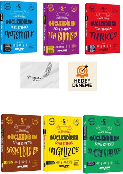 Ankara 5.sınıf Güçlendiren Matematik Fen Türkçe Sosyal Ingilizce Din Kültürü Soru Bankası Hedef Deneme