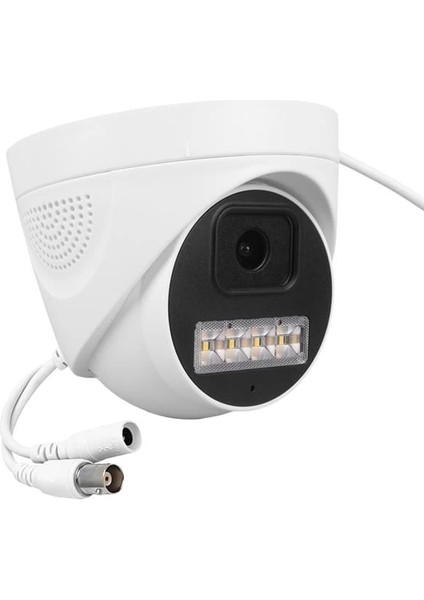 PL-29099 5mp 2.8mm 4 Warmled Fullcolor Plastik Kasa Ahd Analog Dome Güvenlik Kamerası