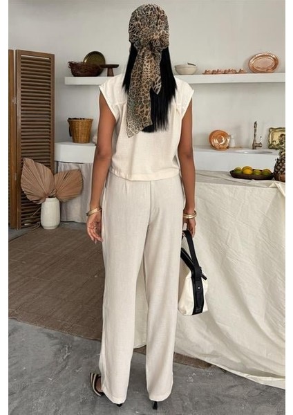 Zoe Crop Yelek Takım 9744-08