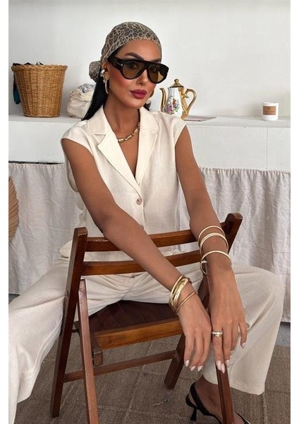 Zoe Crop Yelek Takım 9744-08