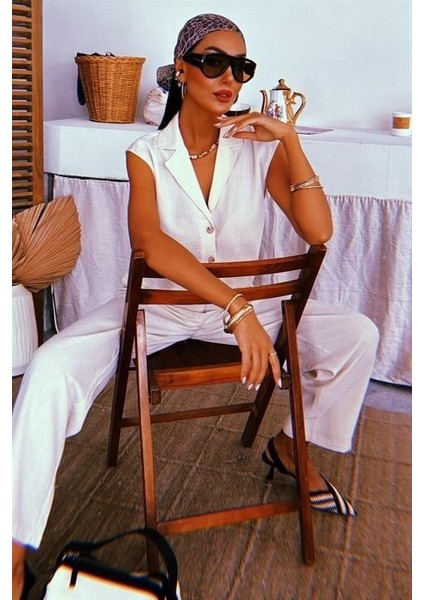 Zoe Crop Yelek Takım 9744-08