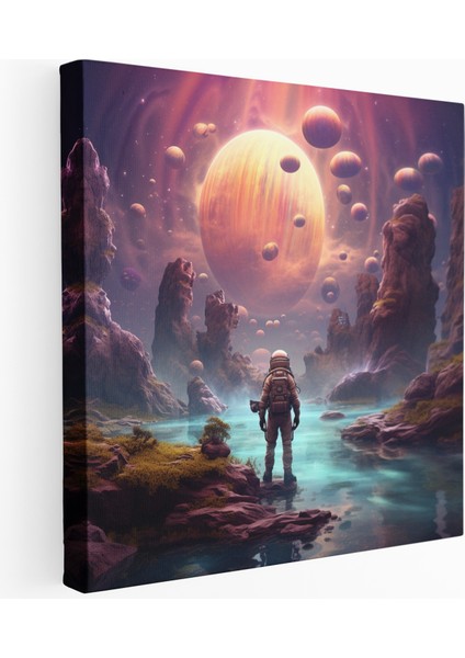Üst Dünya Keşfi Kanvas Tablo
