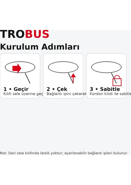 Peugeot Cobbra 105 Deri Sele Kılıfı – Su Geçirmez, Uv Korumalı (Siyah)