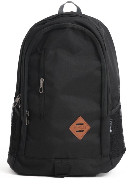 Siyah Unisex Çok Amaçlı Sırt Çantası, Okul, Seyahat, Spor Kullanımı