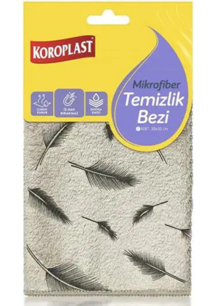 Ekstra Emici Mikrofiber Temizlik Bezi - Gri
