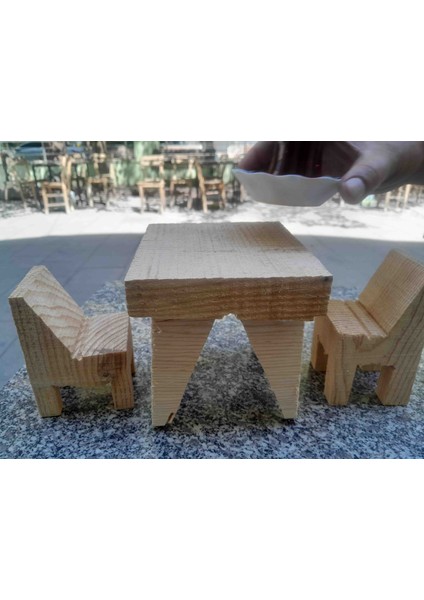 Arif Tezcan Ahşap Oyuncak Masa Sandalye