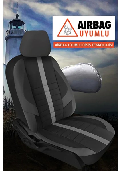 Fiat Brava (182) 1.9 Td 100 S (182.BF) (101 Hp) 1997 Uyumlu Sinop Serisi Velur Kumaş Siyah Oto Kılıfı Tam Set modelleri