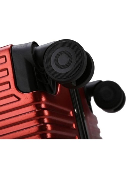 Pc Hard Side Valiz, 360° Döner Tekerlekler, Zipperless Tasarım, Kırmızı fiyatları