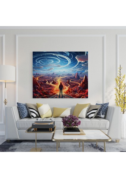 Sürreal Rüya Diyarı Süper Kahraman Kanvas Tablo fiyatları