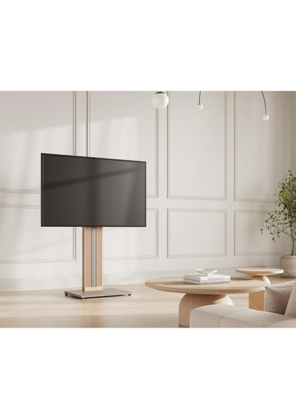 Zen Tv Standı 32–65", Ayarlanabilir Yükseklik, Dönebilir, Masif Kayın fiyatları