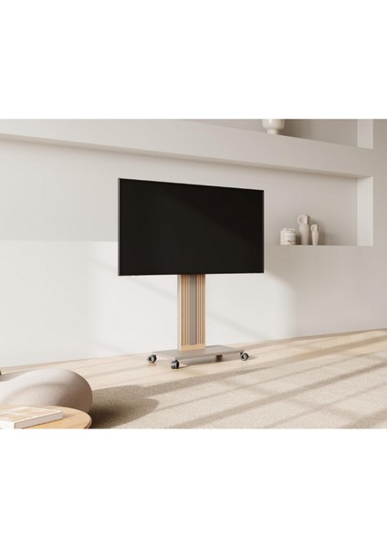 Zen Tv Standı 32–65", Ayarlanabilir Yükseklik, Dönebilir, Masif Kayın modelleri