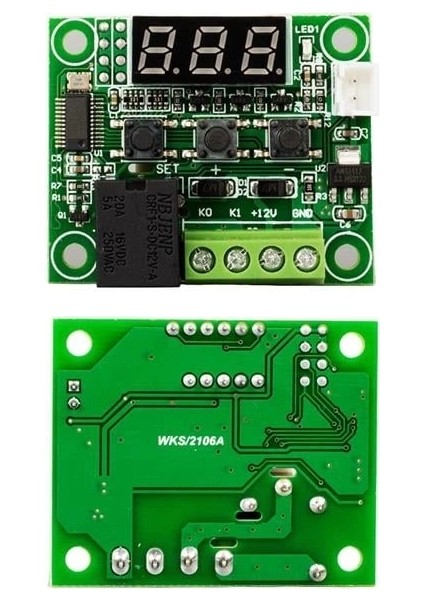W1209 Termostat Kontrol Karti Dc 12 Volt