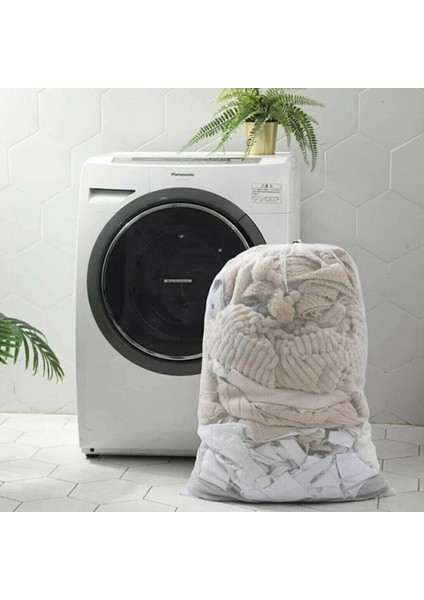 Büyük Boy File Çamaşır Torbası 80X100 cm | Hassas Yıkama Filesi | Yorgan, Perde, Nevresim Yıkama Torbası (4887)