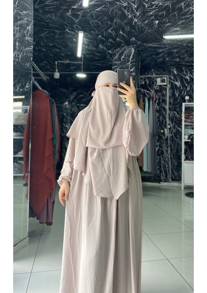 Açelya Takım Ferace Sufle Peçe 3 Parça