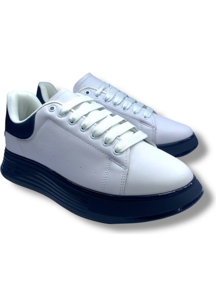 Andre Şeffaf Taban Anatomik Ayakkabı Beyaz Siyah