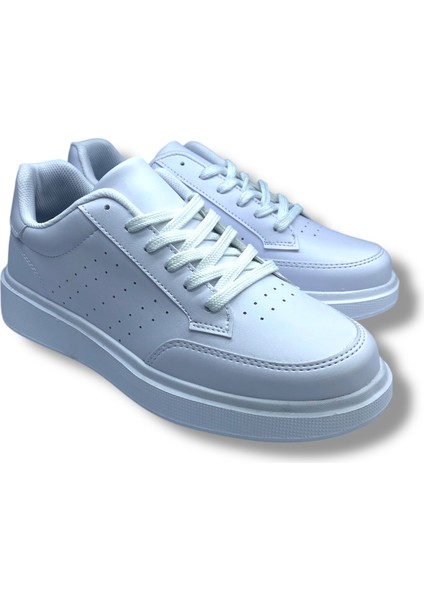 Günlük Kullanım Erkek Beyaz Klasik Spor Ayakkabı