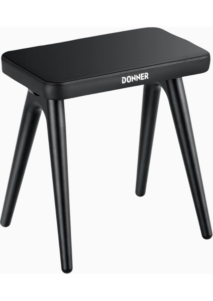 DKB-100 Piyano Taburesi, Kalın Dolgulu, Masif Ahşap Oturma Yeri ve Minderl