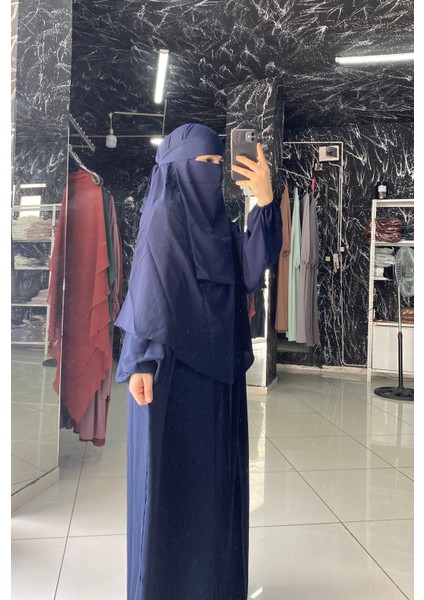 Açelya Takım Ferace Sufle Peçe 3 Parça