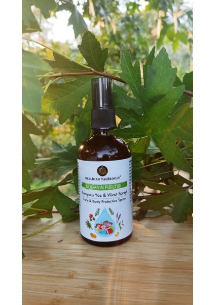 Doğanın Fısıltısı Yüz & Vücut Spreyi 100 ml cam amber şişe (17 Uçucu Yağ Karışımı Içeren Nemlendirici Aromaterapi Spreyi)( DOĞAL SİNEK KOVUCU SPREY )