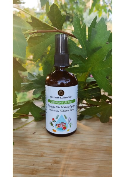 Doğanın Fısıltısı Yüz & Vücut Spreyi 100 ml cam amber şişe (17 Uçucu Yağ Karışımı Içeren Nemlendirici Aromaterapi Spreyi)( DOĞAL SİNEK KOVUCU SPREY ) modelleri