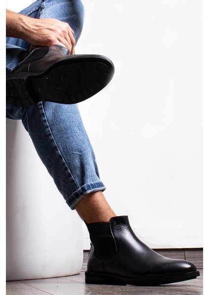 Black Davıes %100 Hakiki Deri Garantisi Siyah Erkek Bot fiyatları