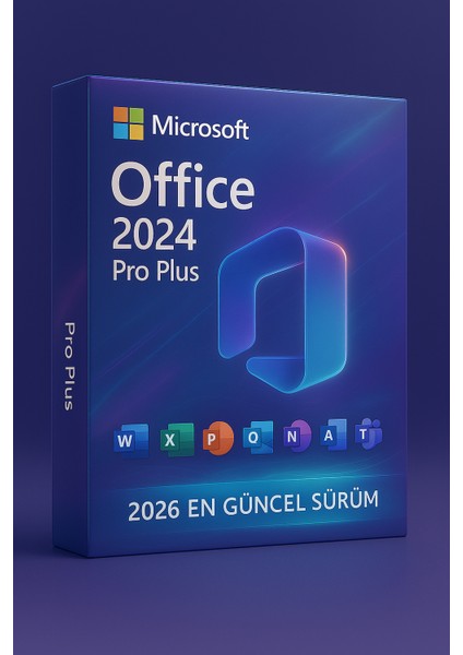 Office Pro Plus 2024/2026 Orijinal Dijital Lisans – Güncel Sürüm, Ömür Boyu Aktivasyon, Güvenli Kullanım modelleri
