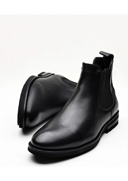 %100 Hakiki Deri Garantili Siyah Chealse Erkek Bot fiyatları