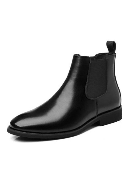 %100 Hakiki Deri Garantili Siyah Chealse Erkek Bot modelleri