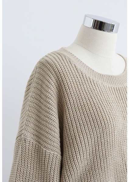 Büzgülü Düşük Kol Çelik Örme Tek Parça Triko Tulum