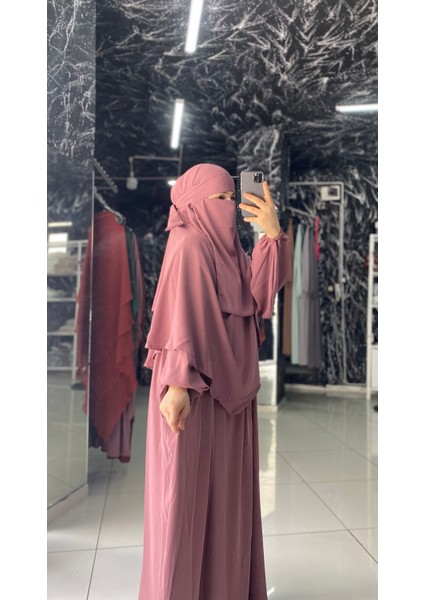 Açelya Takım Ferace Sufle Peçe 3 Parça fiyatları