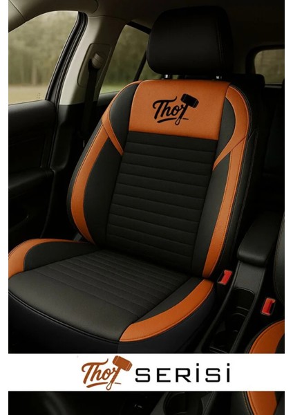 Mini Countryman (R60) Cooper D 1.6 (112 Hp) All4 2013 Uyumlu Thor Serisi Tay Tüyü Taba Oto Kılıfı Tam Set