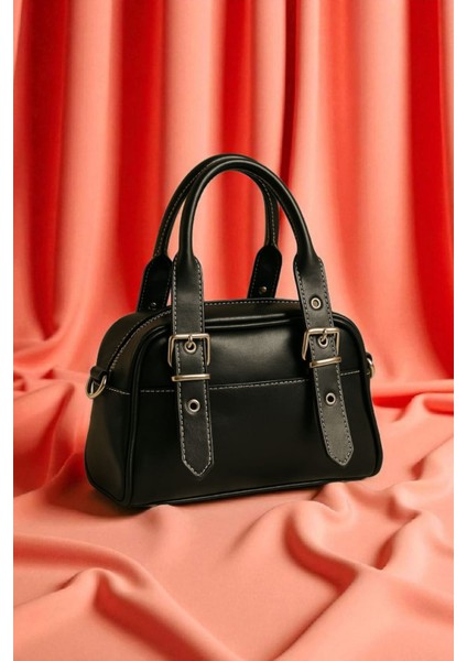 Kadın El Omuz Çantası Metal Detaylı