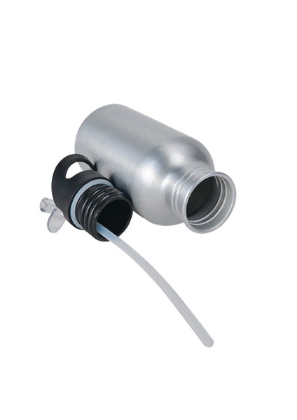 Minecarfttt Baskılı Pipetli Gümüş Metal Suluk - 600ML fırsatları